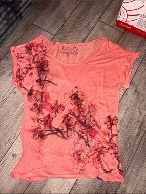 Threads 4 Thought Coral Floral Short Sleeve Tee womens